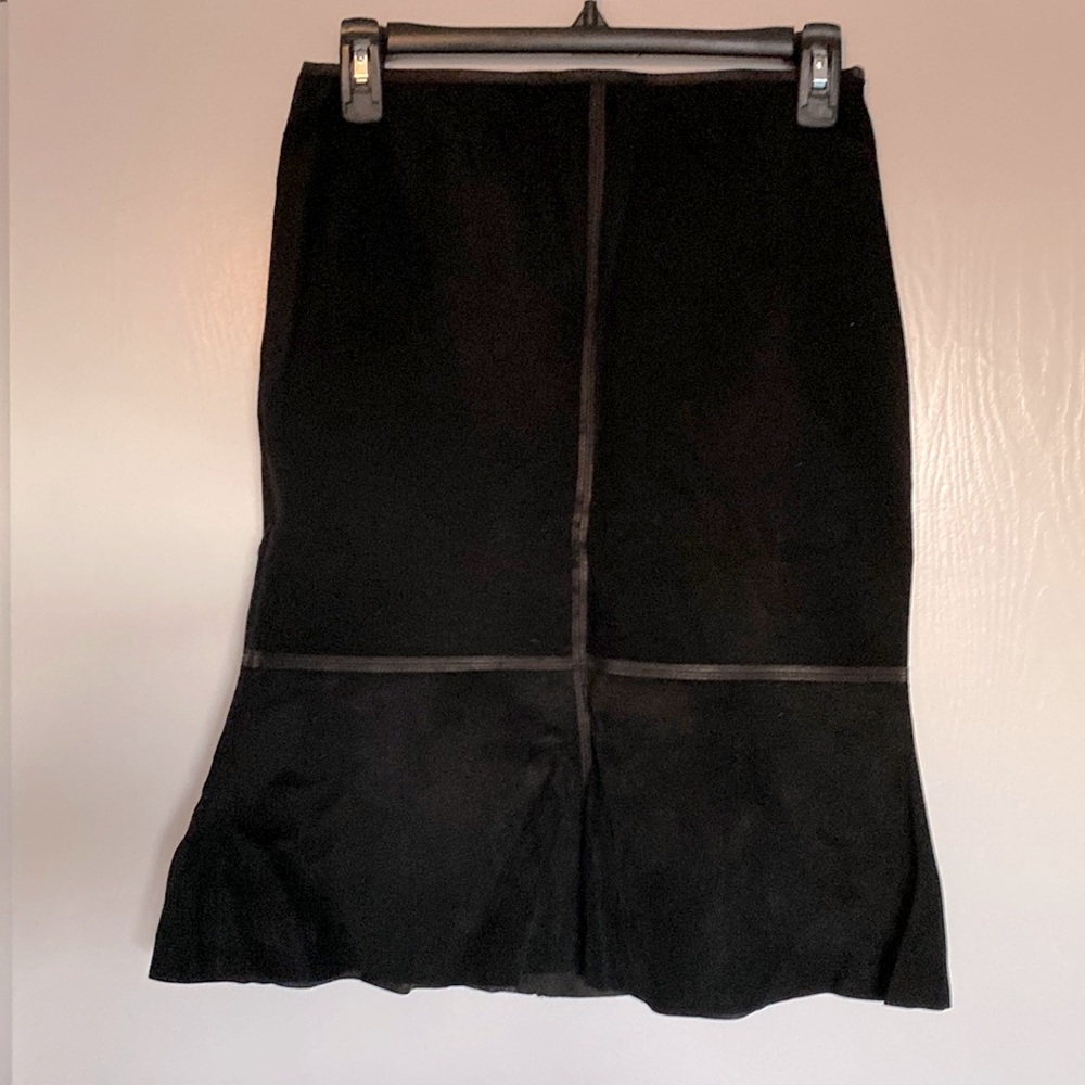 Bailey 44 Black Suede Skirt
